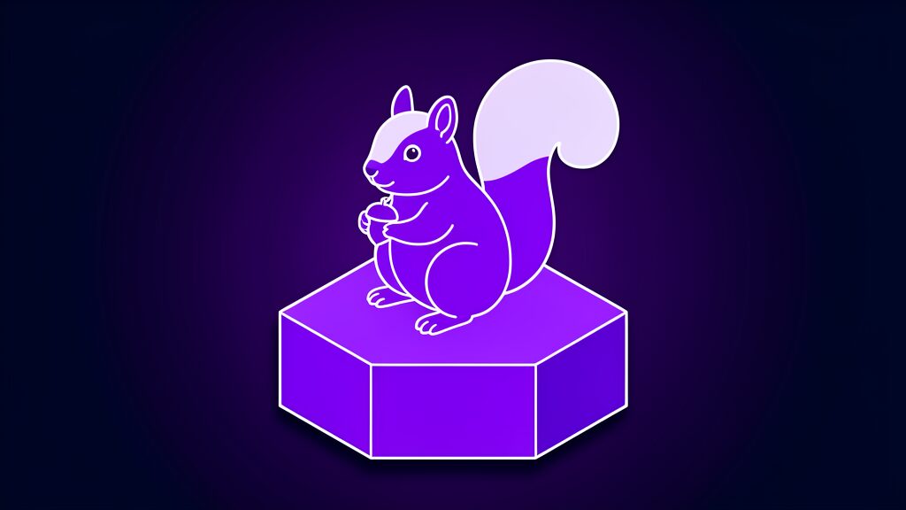 claude money personal finance ios app c squirrel sitting upright holding an acorn
