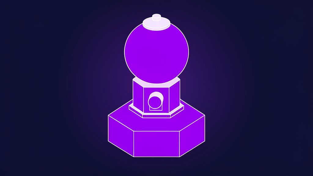 comicforge web app comic books from written stories a gumball dispenser dome on square pedestal