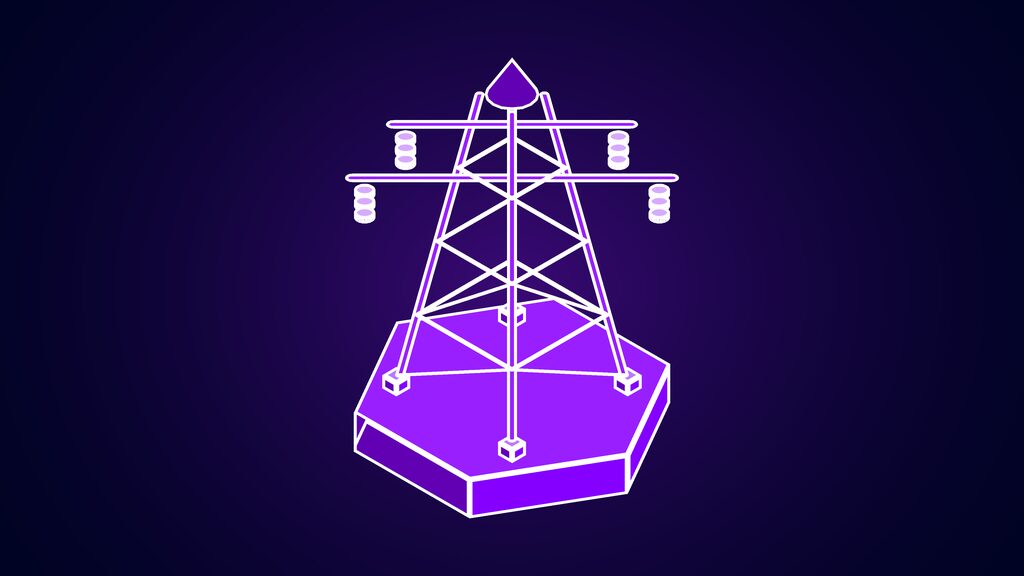 data center flexibility ai grid limits 35 hours a transmission pylon with cross arms