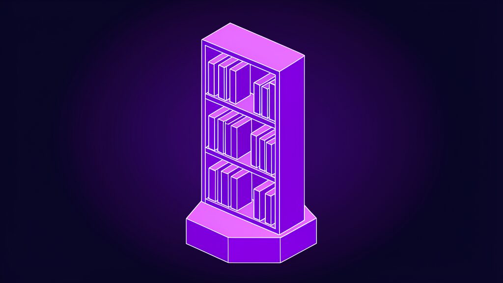 data commons un google global data ai agents e open bookcase with three full shelves