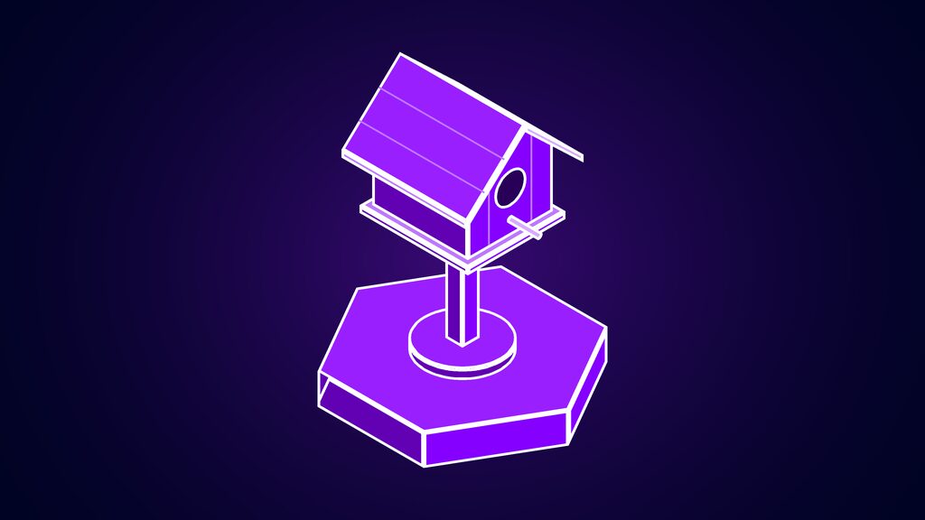 dots launch xai trolled openai dot com e birdhouse on a post with a perch