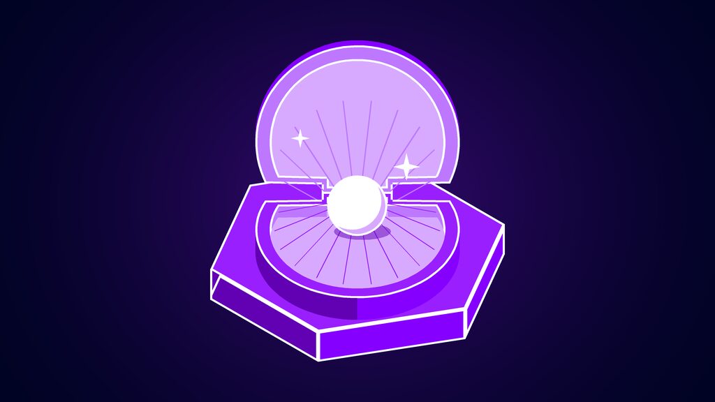 gemini gems retire october migrate skills d open clam shell with a pearl