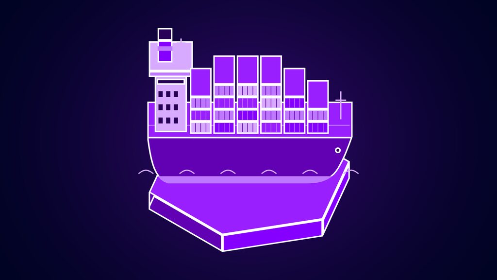 gmi cloud 668m series b nvidia f cargo ship laden with containers
