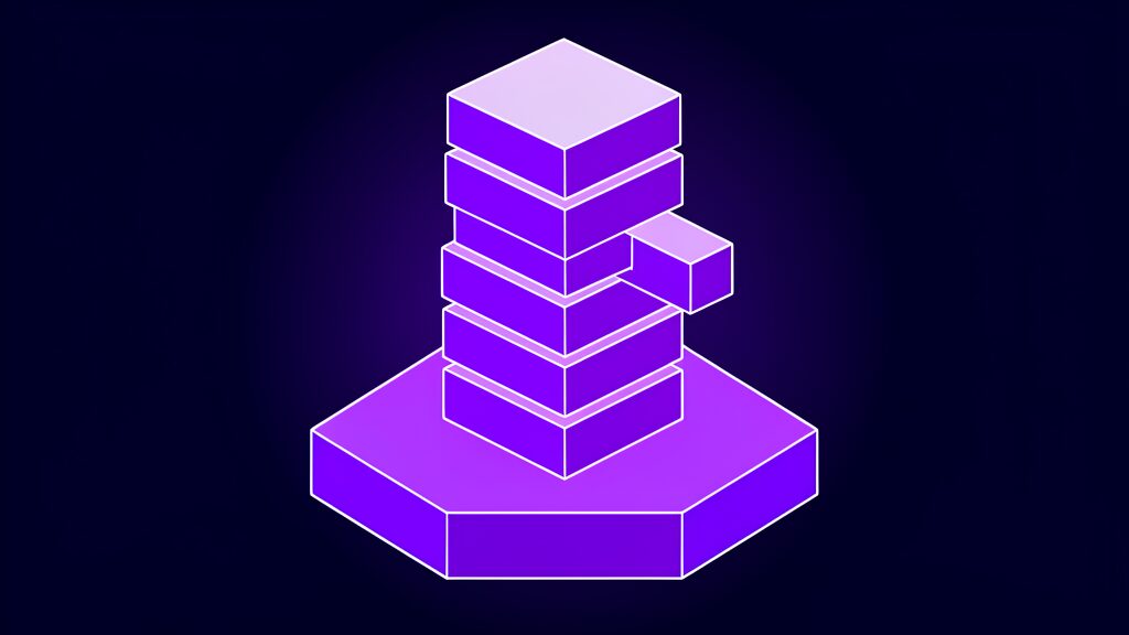 Grok 4.8 - grok 4 8 2 5t model cpp software stack a block stacking tower with one bar pushed out