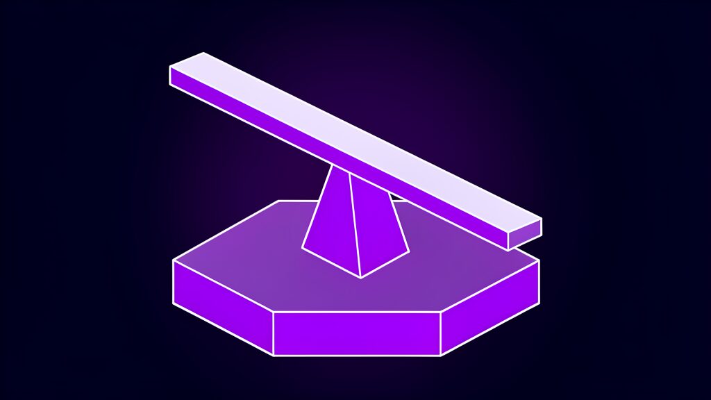 independent testing powerful ai models d seesaw plank tipped on a wedge