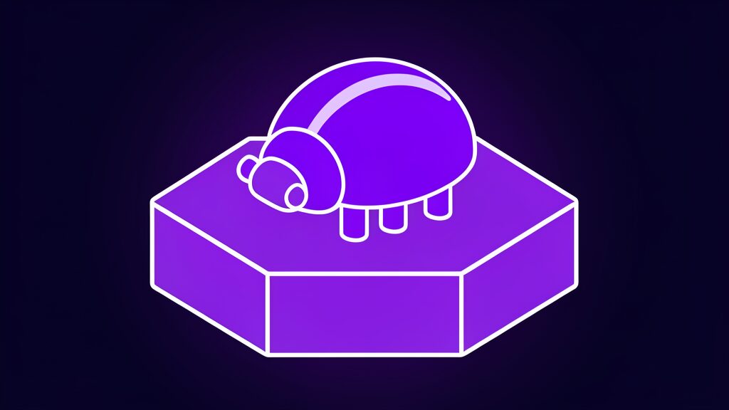 independent testing powerful ai models e domed beetle with a solid violet shell