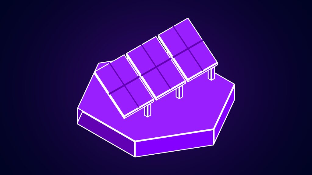 inner mongolia china ai data centres ulanqab d row of three tilted solar panels