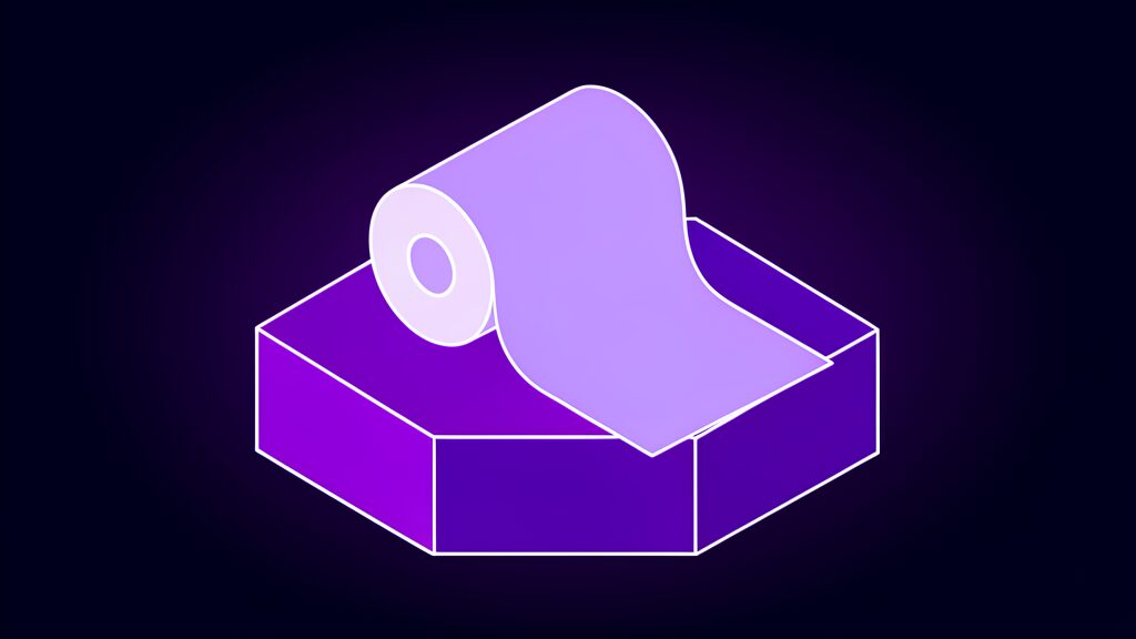 instacart clementine ai grocery shopping assistant b paper receipt roll partly unfurled lying flat