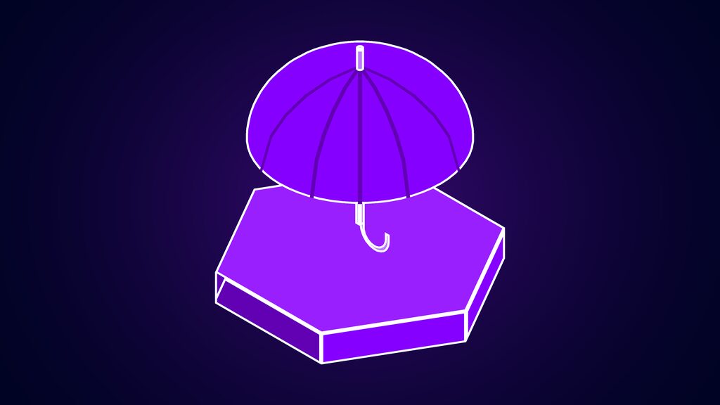insurers claim ai increasing healthcare costs f umbrella with a domed canopy