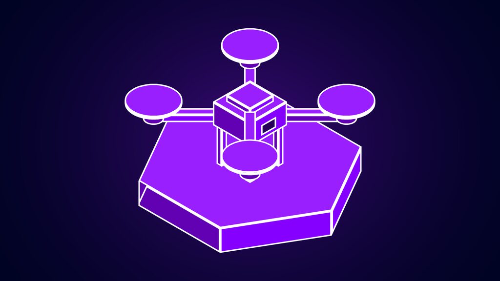 irrelevant visual data ai hardware design energy use e quadcopter drone with four rotors