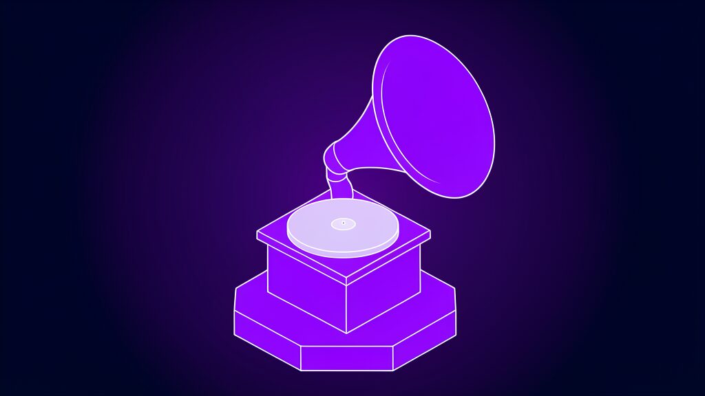 MAI-Transcribe-2 - mai transcribe 2 aixploria a phonograph box base with tall flared horn