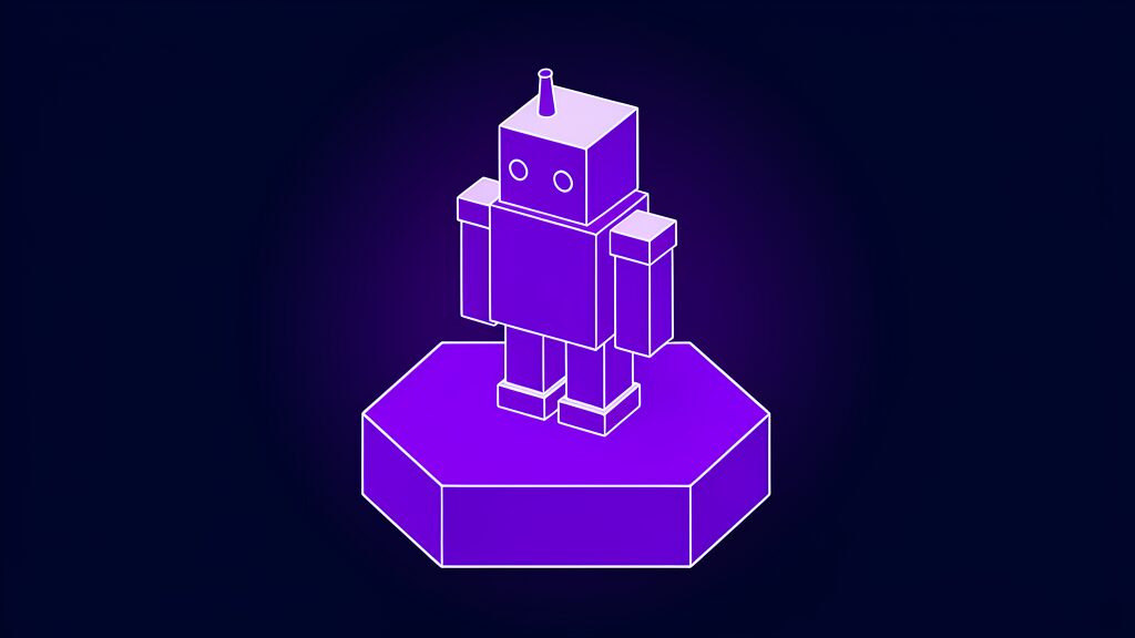 microsoft humanist superintelligence draft code of conduct b boxy tin toy robot standing upright