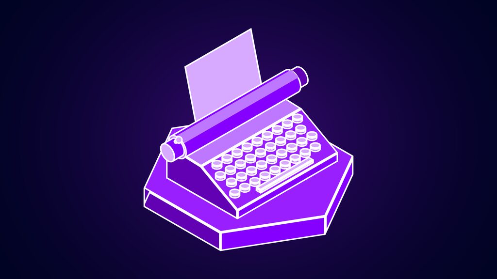minecraft end poem america gov chatbot e typewriter with a blank sheet