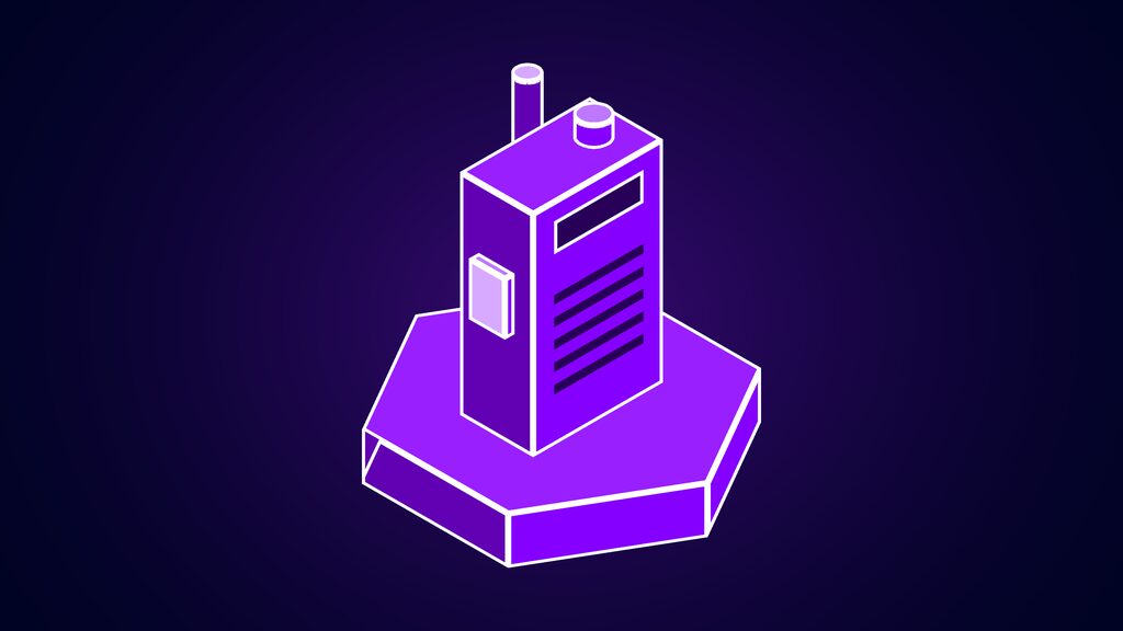 muse agent dedicated vm tab voice mode widget b walkie talkie with a stubby antenna