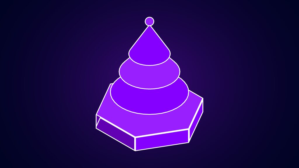 muse charm meta tamagotchi like wearable muse ai agent d fir tree of three stacked tiers on a short trunk