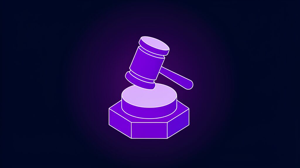 nametag lawsuit meta sued training data ai face recognition f gavel head resting on a round striking block