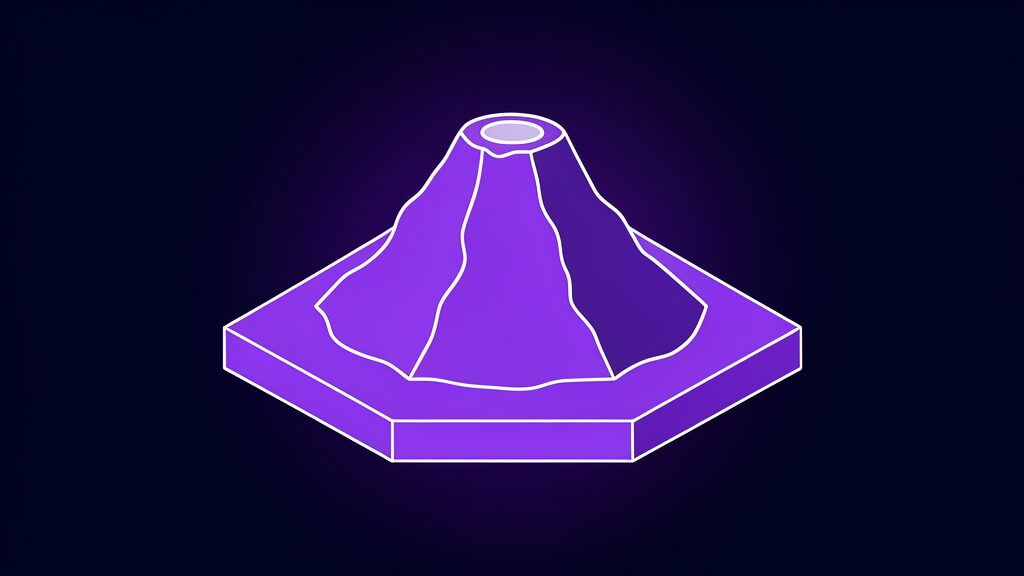 nasa ibm lunar foundation model ai exploring moon c wide low volcano mountain with summit crater
