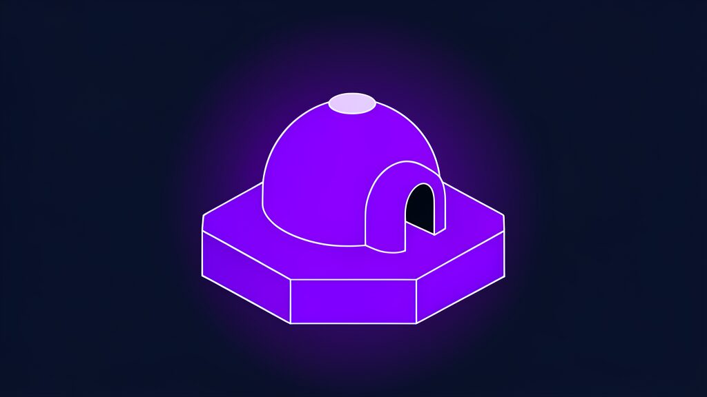 nasa ibm lunar foundation model ai exploring moon d igloo dome with arched entrance tunnel