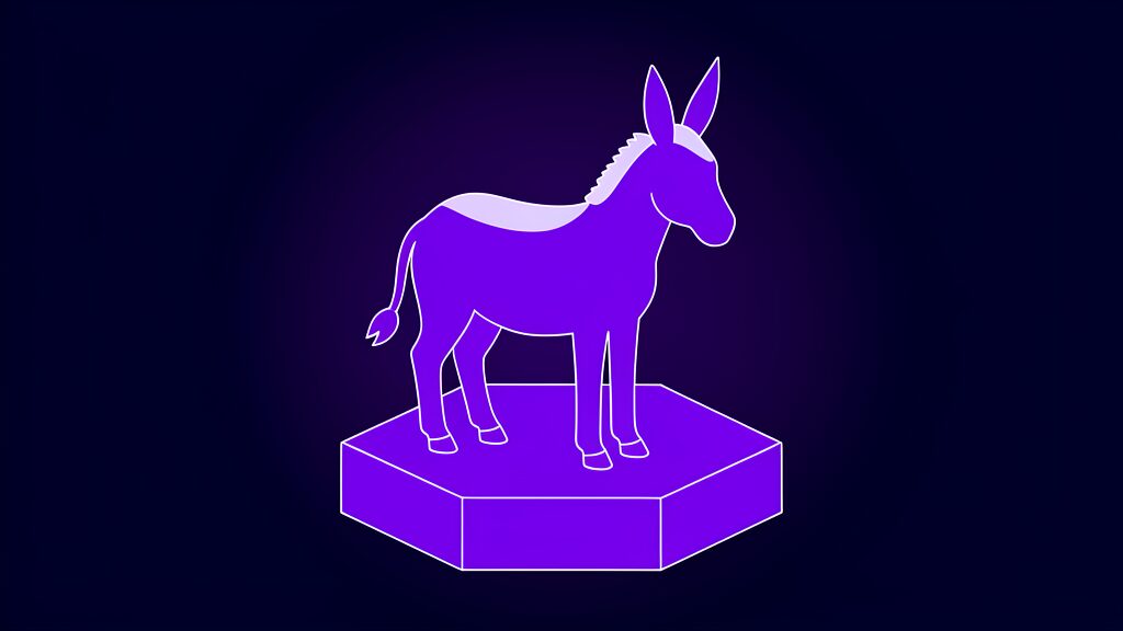 obama democrats clear plan ai safeguards a donkey standing side on with long upright ears