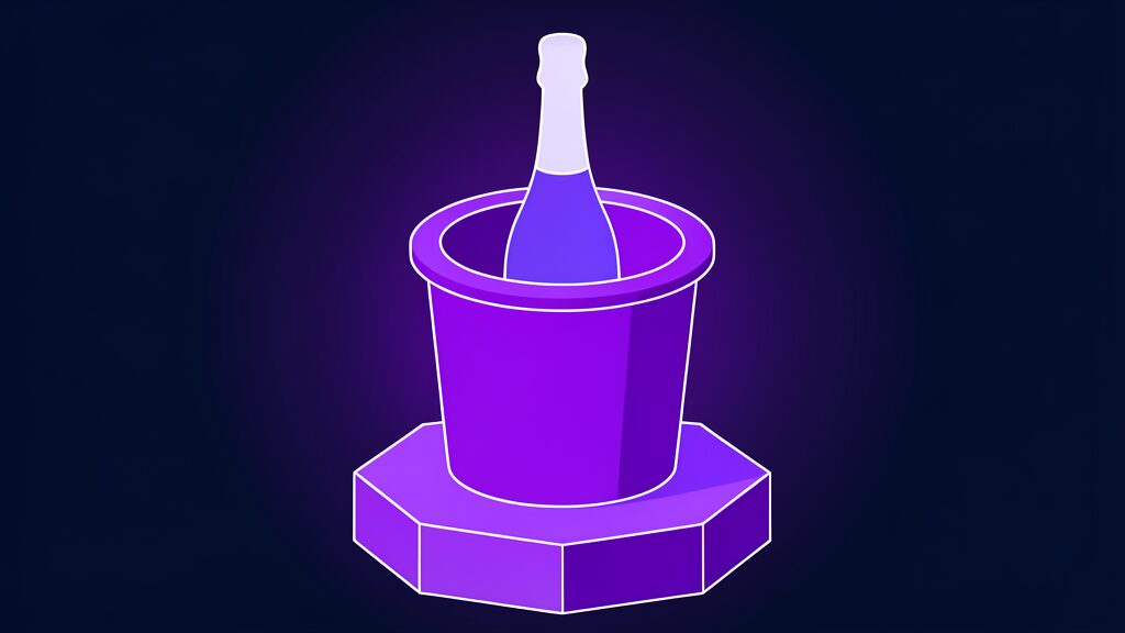 openai ipo not in 2026 altman ai safety fears a champagne bottle standing in round ice bucket