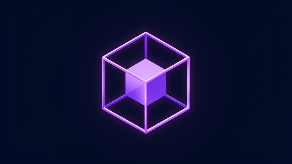 openai managed agents environments devday 2026 a nested cube frame with a smaller cube inside