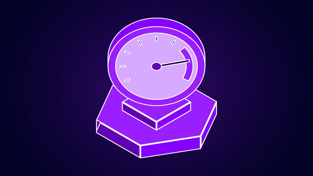 openai ultrafast api playground speed selector a speedometer gauge with needle at maximum