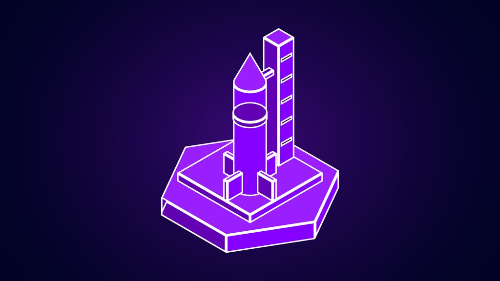 project suncatcher google ai chips in space b rocket beside a launch tower