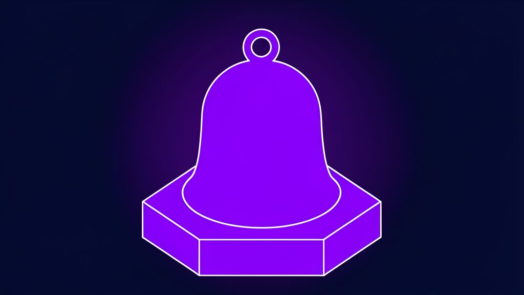 recursive self improvement anthropic risk warning f solid bell with a small top loop