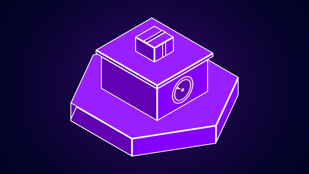 space data center google teensy tiny ai satellite f weighing scale with a small parcel