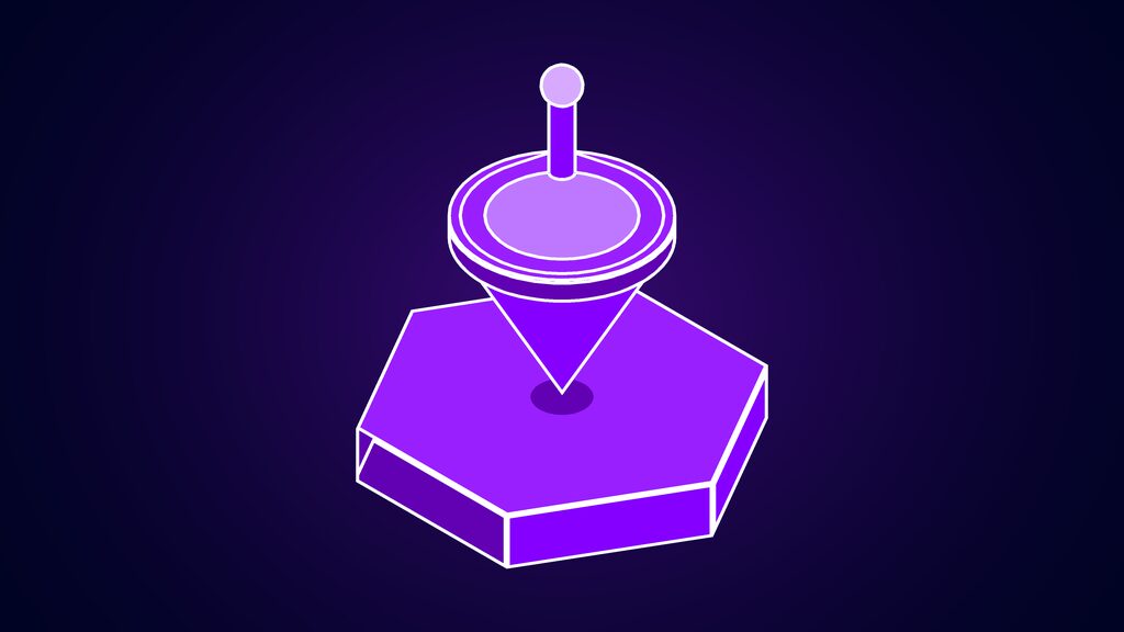 stacked ai chip fast slow layers motion kaist d spinning top balanced on its tip