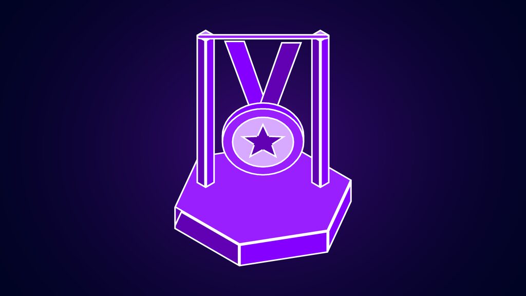 tinyfish ambassador program student builders monthly bounties e medal on a ribbon