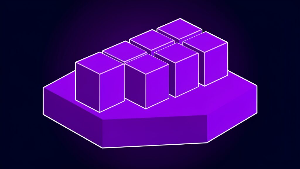 typesafe ai jev developer adoption in production c five identical small cubes standing in a row