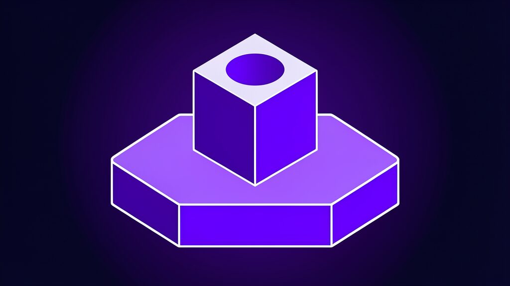 universal charge injector 2d semiconductors ai chips d solid cube with one round recess in the top face v2