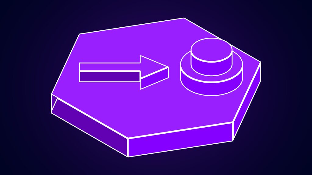 vellum ambient assistants mac real time screen awareness a arrow slab pointing at a round push button
