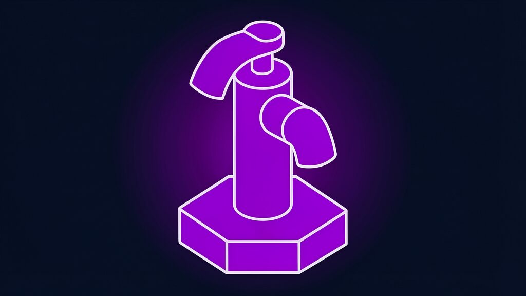 water usage effectiveness ai data centers c tap spout on an upright pipe
