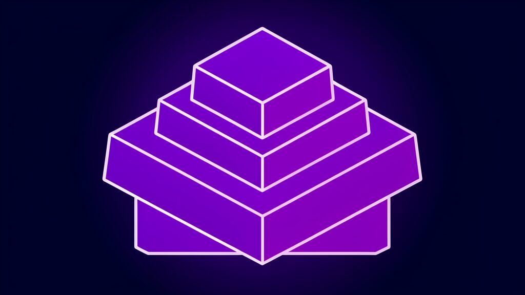 wispaper ai scholar search engine f stepped pyramid of three square tiers