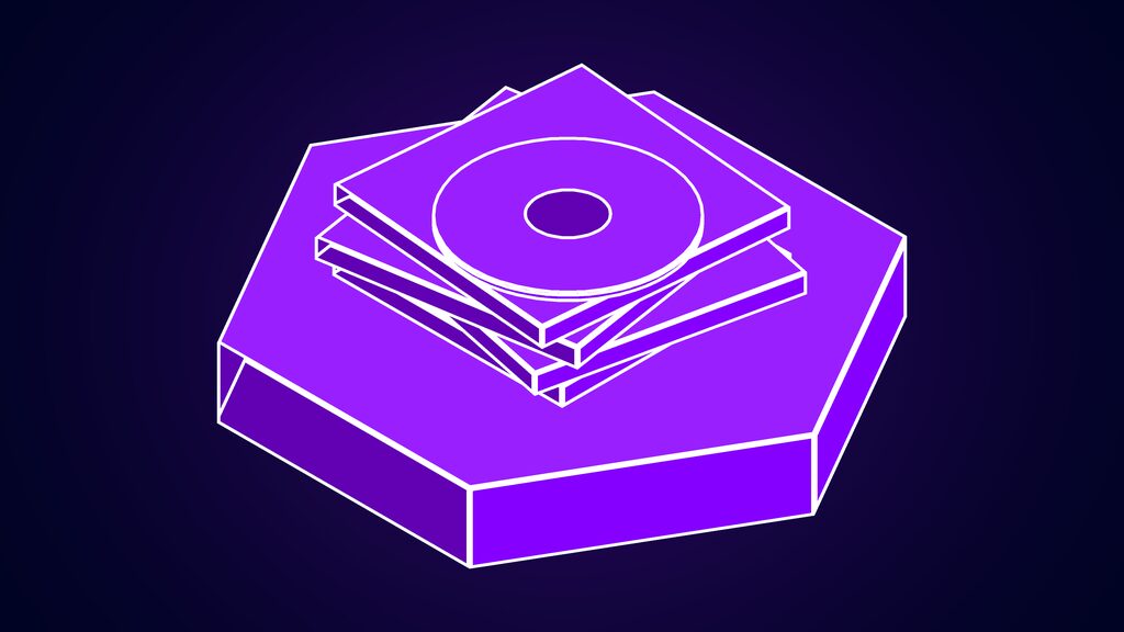 youtube music ask music conversational ai features d stack of four square sleeves with a disc