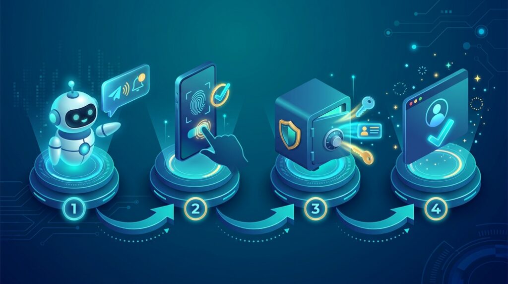 How 1Password for Agents requests approval and fills credentials securely