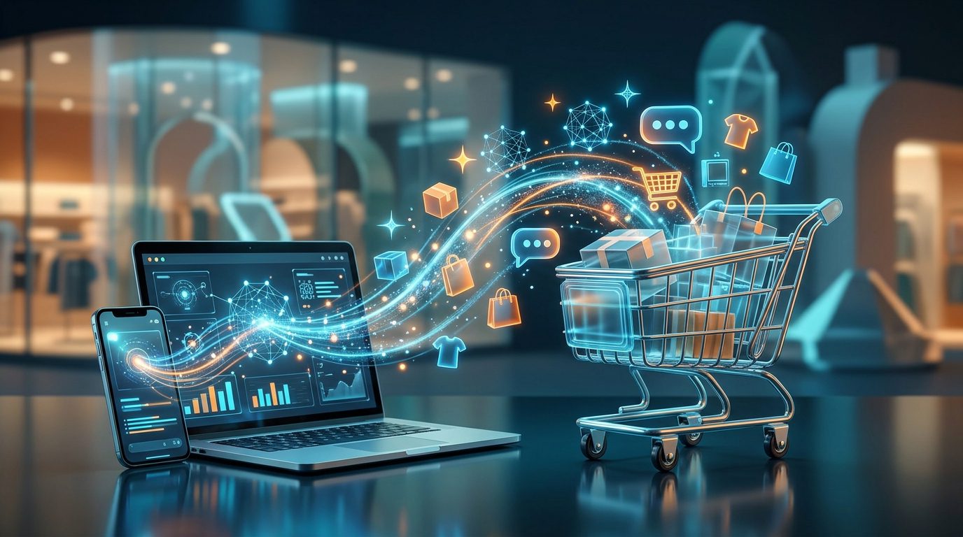 AI shopping agents helping customers discover products and shop online