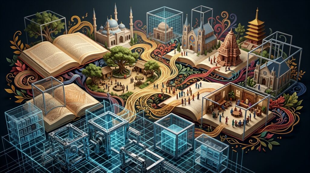 AI and religion raise questions about reducing living traditions to moral rules