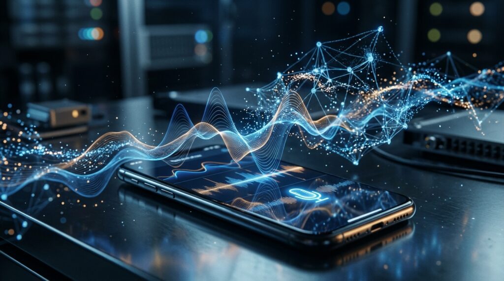 Voice AI model processing spoken input and generating a natural spoken response.