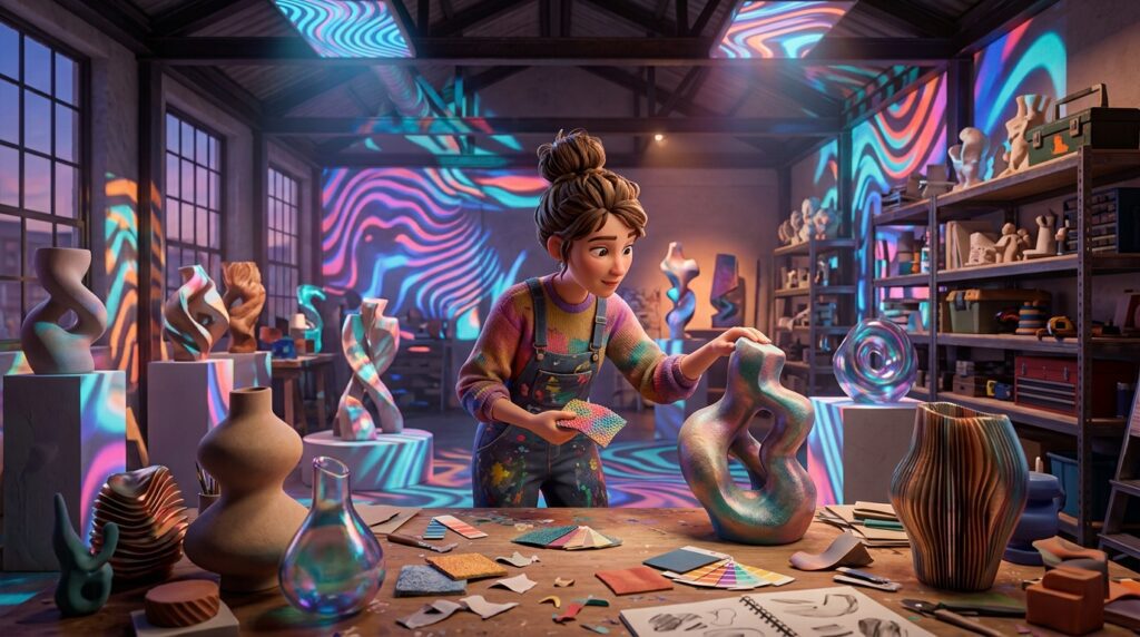 AI creates art in seconds but the creative process still encourages discovery and personal growth