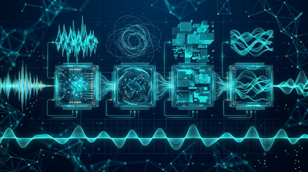 Different AI model variants responding differently to the same malicious audio waveform
