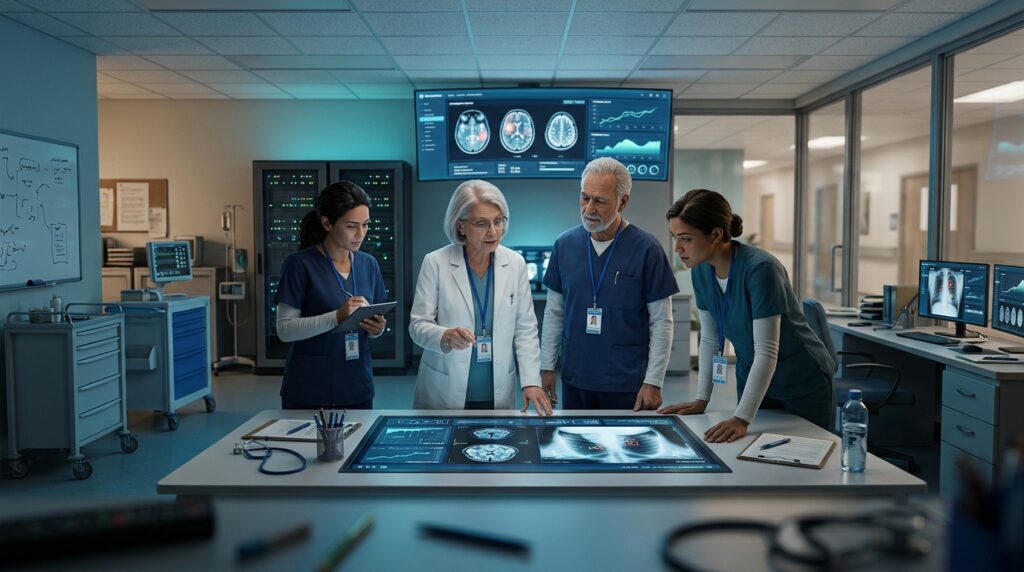 Microsoft medical AI undergoing evaluation with healthcare professionals