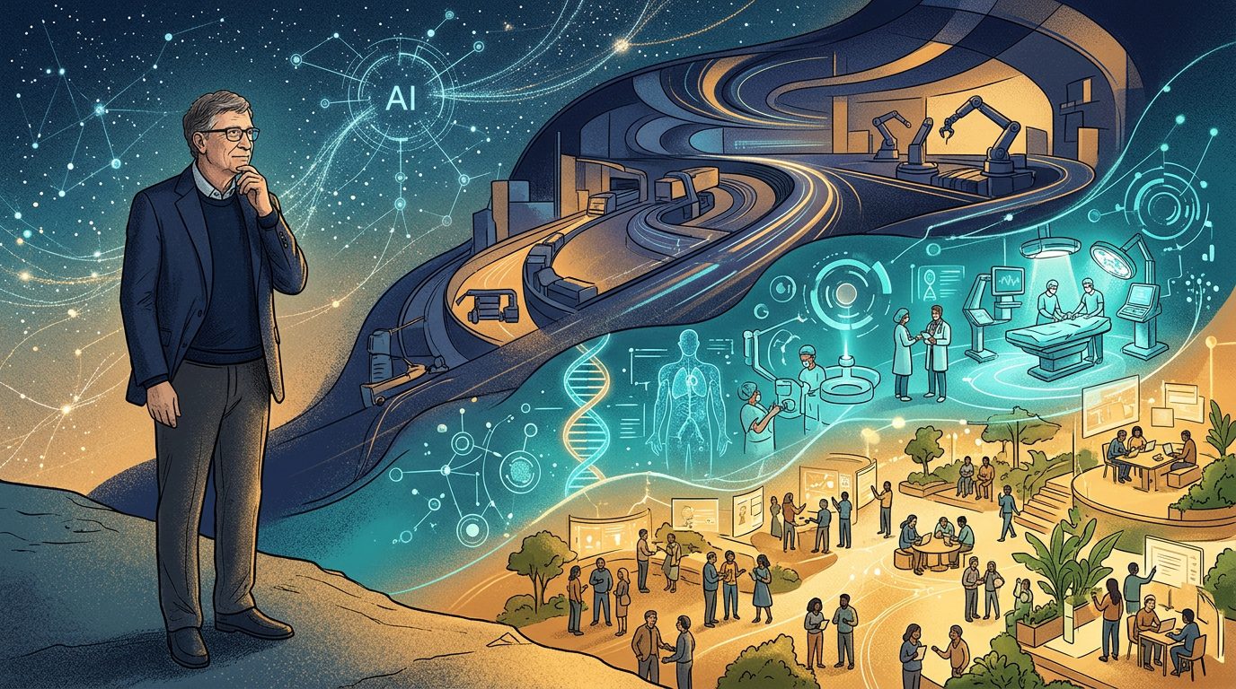 AI disruption: Bill Gates considers AI-driven changes to work and society
