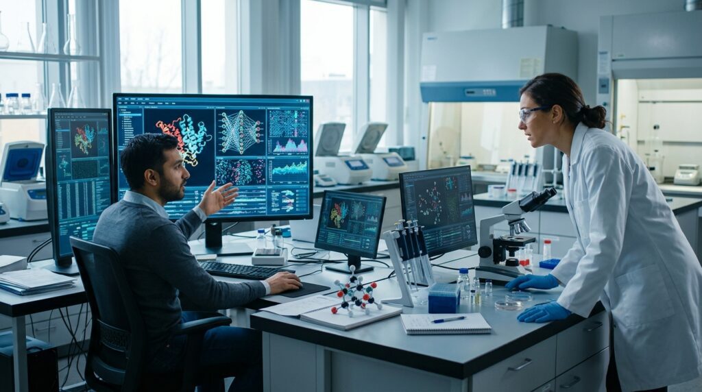 AI analysis and human scientific research working together to study DNA