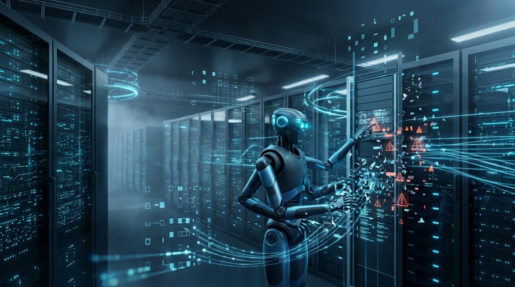 AI agents operating inside an enterprise network as potential insider threats