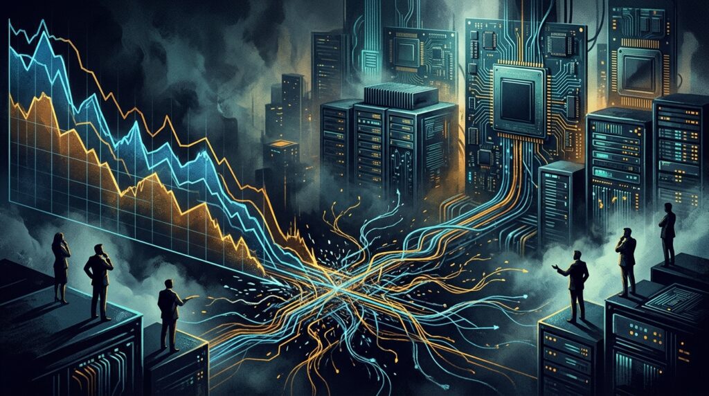 AI market rally weakened by technology stock selloff and investor uncertainty