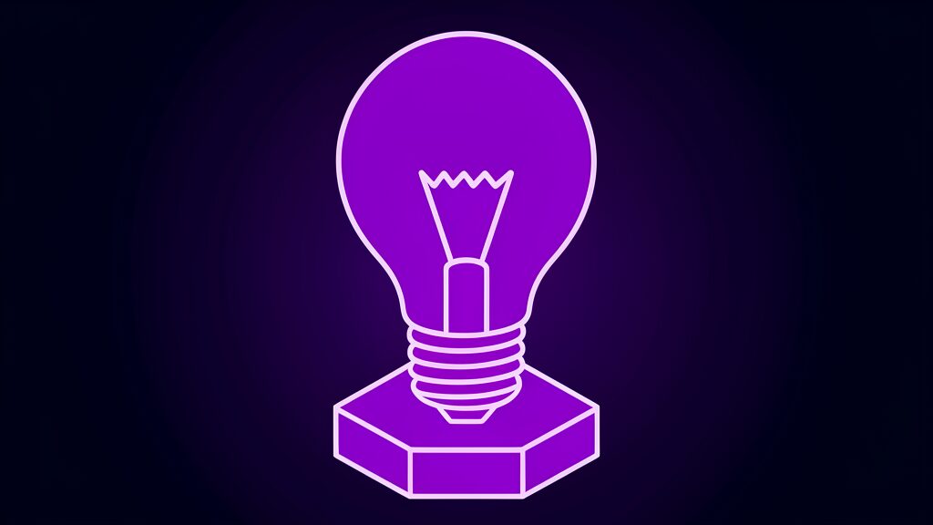 AI-generated ideas - ai generated ideas working with people b single bare light bulb