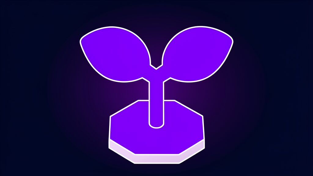 ai generated ideas working with people f single sprout with two leaves